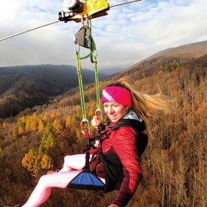 ÚSTECKÝ KRAJ: Krušné hory - Sport areál Klíny, nejdelší ZIPLINE v republice