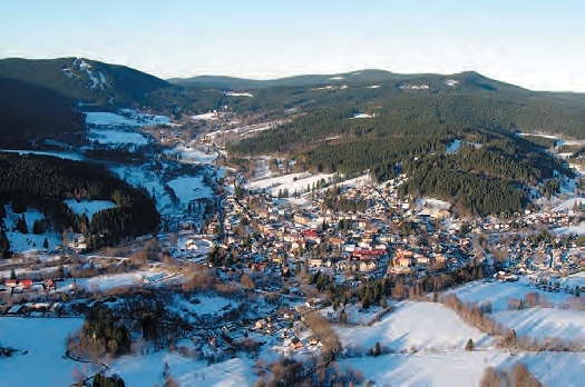 MĚSTO ŽELEZNÁ RUDA: Pohled na město Železná Ruda